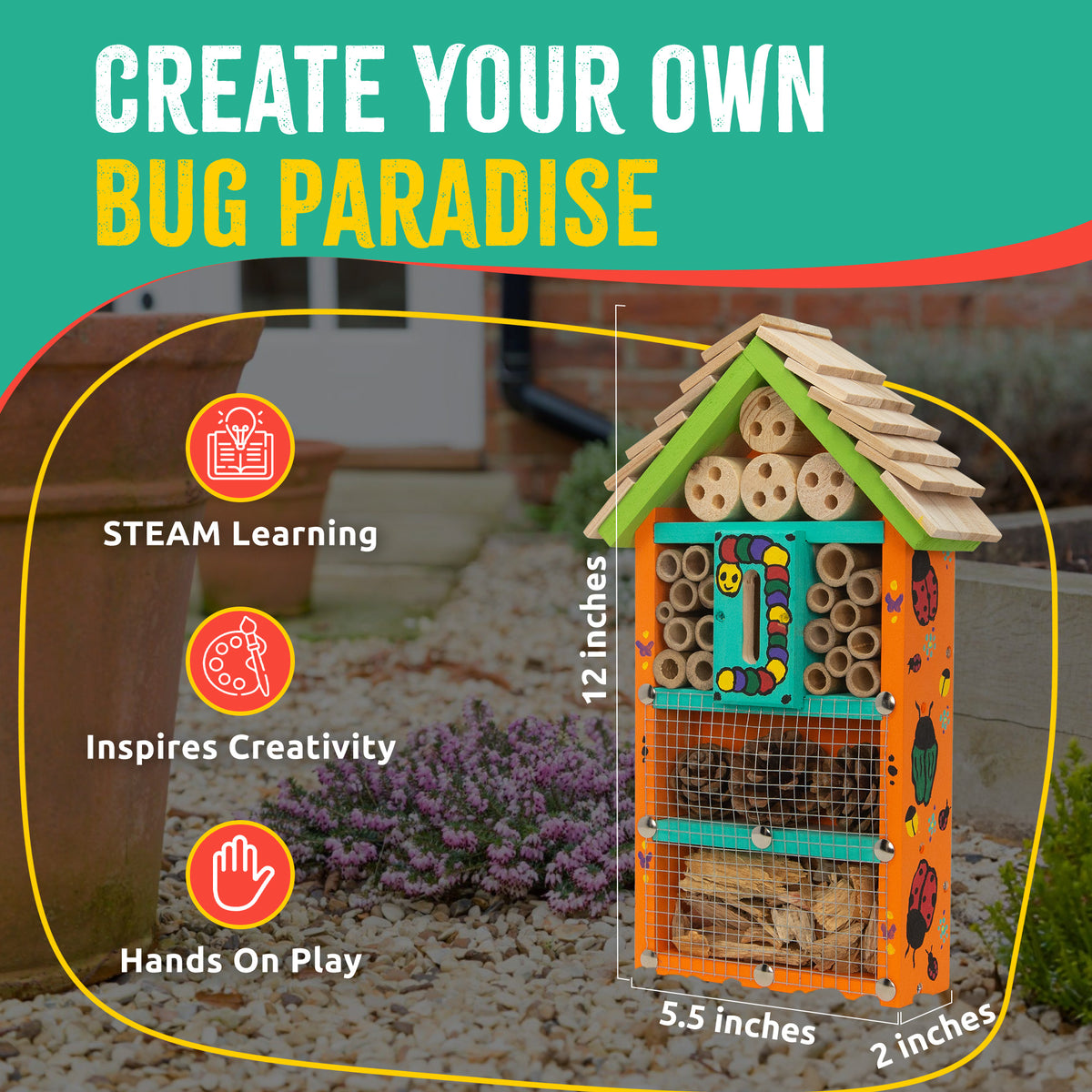 Build & Paint Bug Hotel Maker Kit