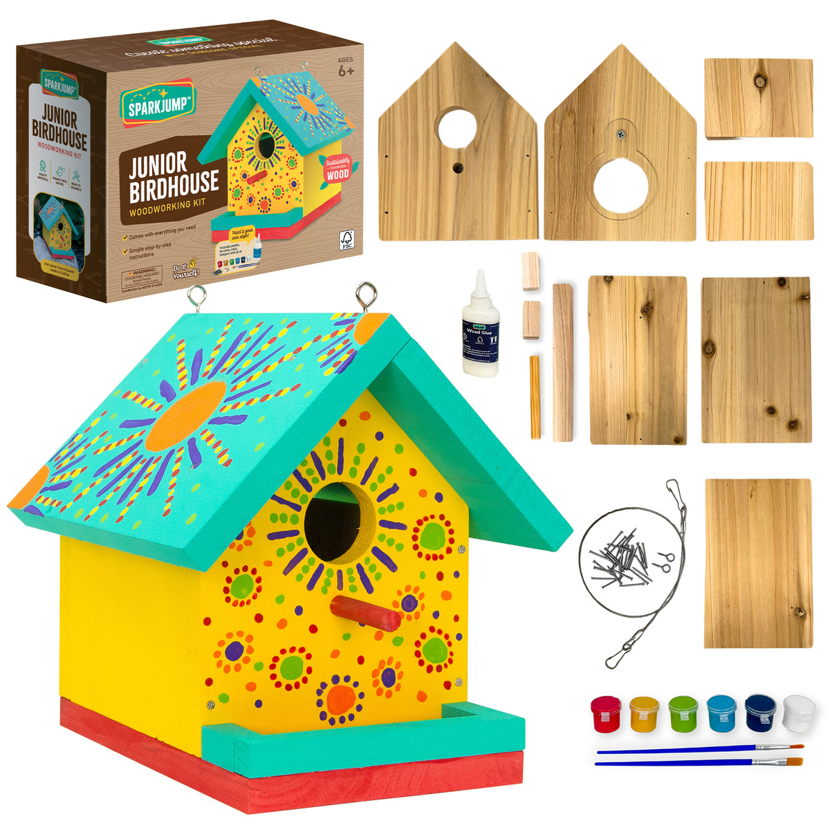 Build & Paint Jr. DIY Birdhouse Maker Kit